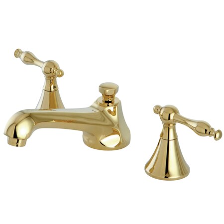 Kingston Brass KS4472NL 8" Widespread Bathroom Faucet, Polished Brass KS4472NL